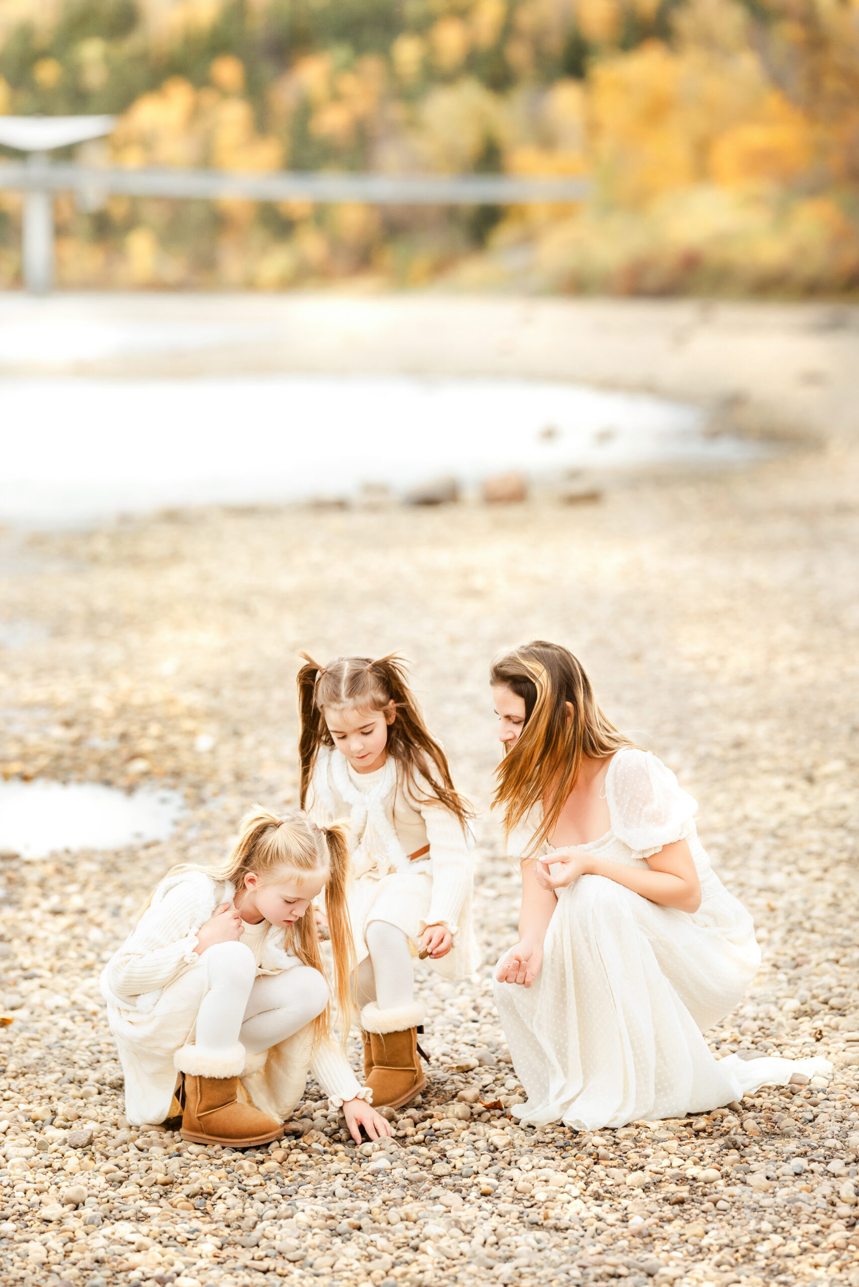 Outdoor storytelling session in Edmonton with a timeless, dreamy aesthetic.